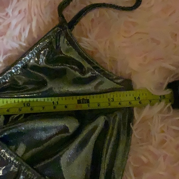 Lush - Sexy stretch bodycon silver metal dress - Size US Small - Picture 10 of 14